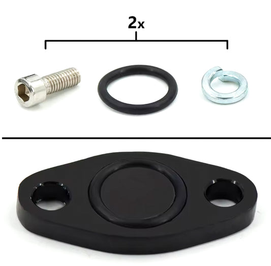 Audi VW VAG - 1.8T - Sekundärluft Verschlussplatte Set - A3 A4 S3 B5 B6