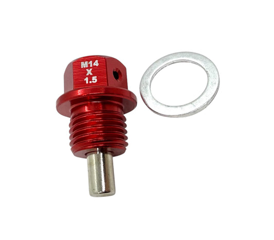 Ölablassschraube magnetisch M14x1,5 - Rot - Universal