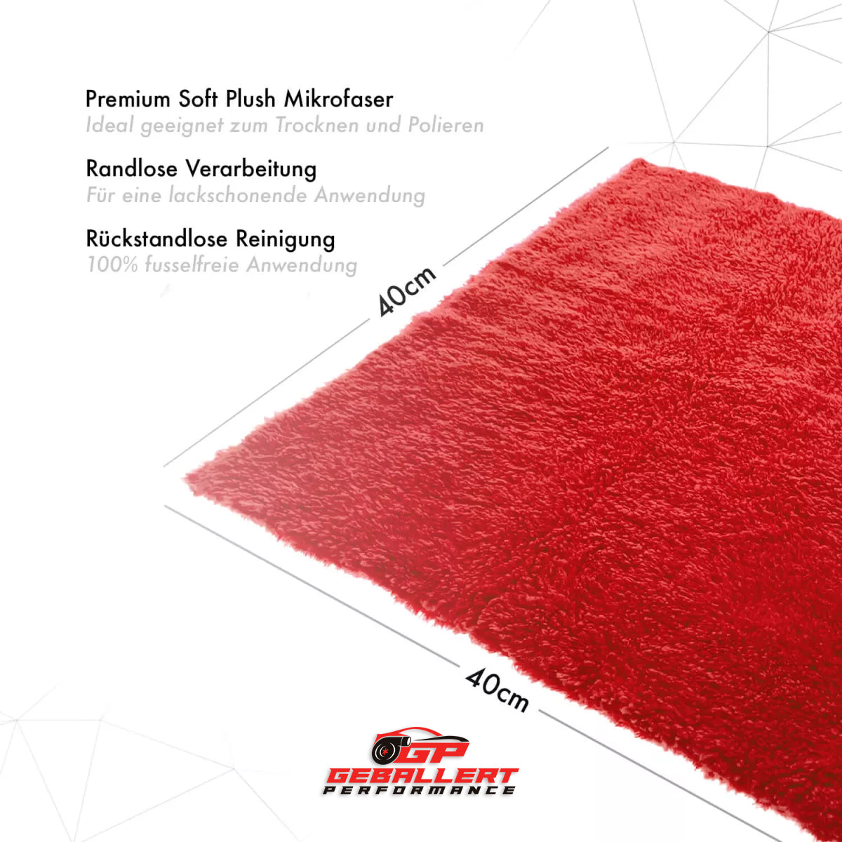 RedForce BoostPolish 500 GSM - Poliertuch - Red - Geballert Performance