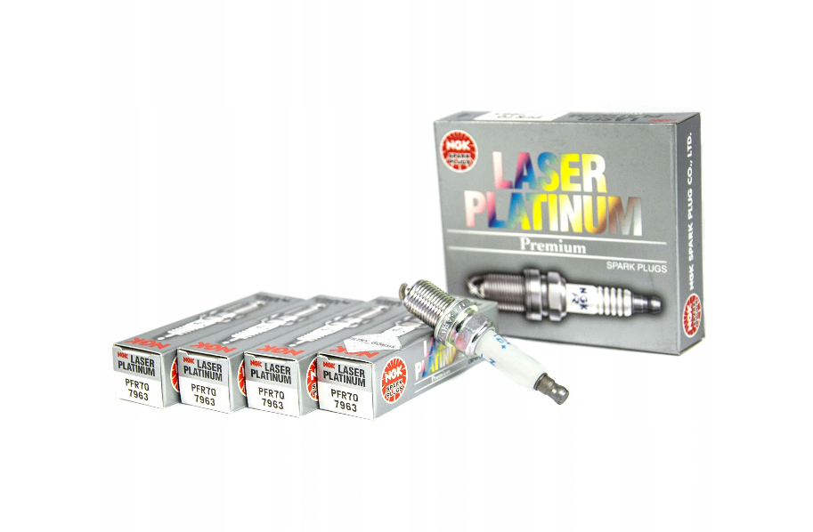 NGK PFR7Q Zündkerzen Laser Platinum 1.8T 20V - 4 Stück - Audi A3 S3 A4 B5 - 7963