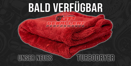 Bald verfügbar: Unser neues TurboDryer Trocknungstuch mit Twisted Loop in knalligem Rot!