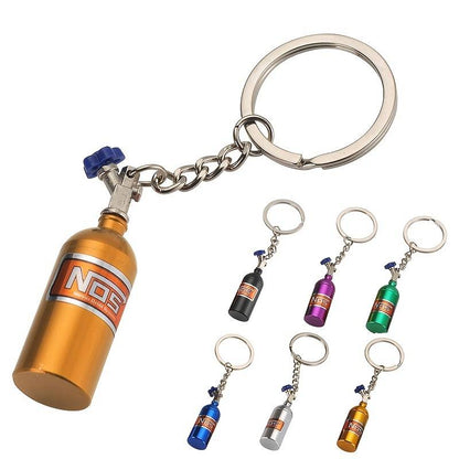 Mini NOS Flasche Lachgas Schlüsselanhänger