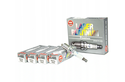 NGK PFR7Q Zündkerzen Laser Platinum 1.8T 20V - 4 Stück - Audi A3 S3 A4 B5  - 7963
