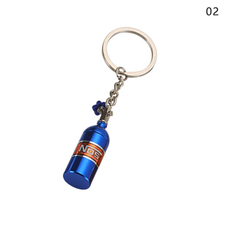 Mini NOS Flasche Lachgas Schlüsselanhänger