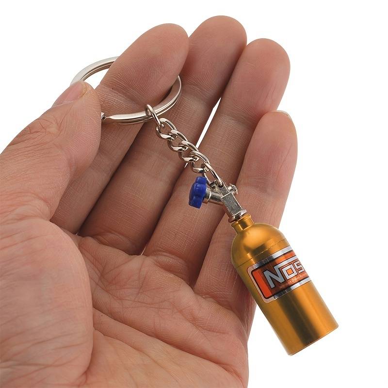 Mini NOS Flasche Lachgas Schlüsselanhänger