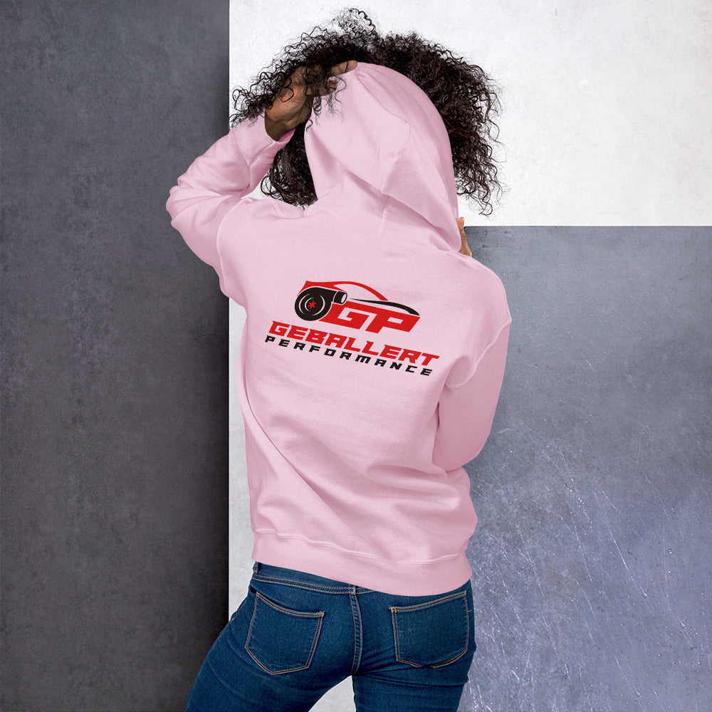 Hoodie Girl Pink Edition Geballert Performance Unisex-Kapuzenpullover Big Backprint Small Front