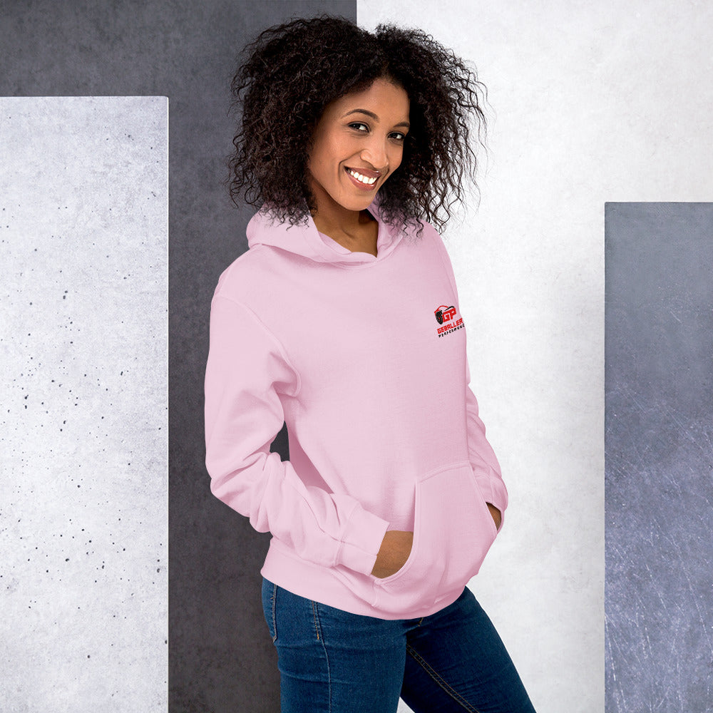 Hoodie Girl Pink Edition Geballert Performance Unisex-Kapuzenpullover Big Backprint Small Front